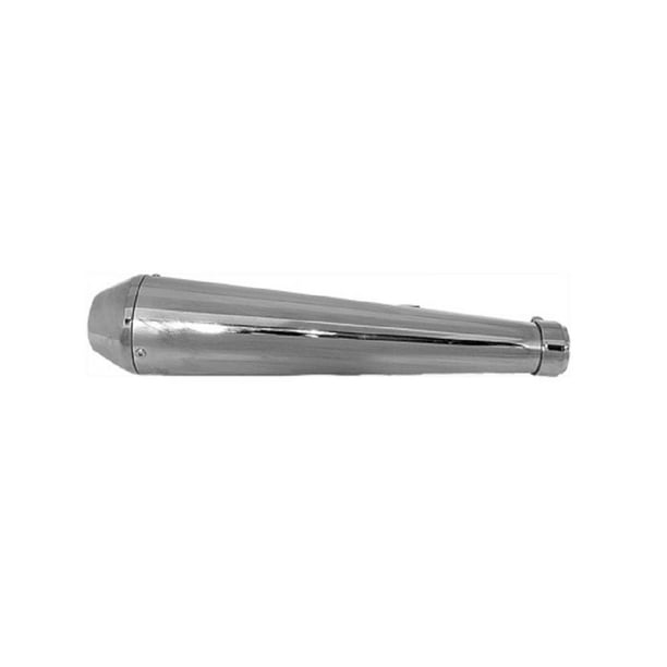 - Chrome 80-62620 Emgo 19in Turn-out Style Muffler